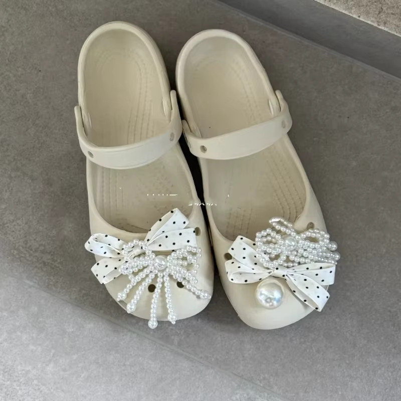 MINISO Schuh-Charms-Set, Perle, Weiß, Damen - Bild 3