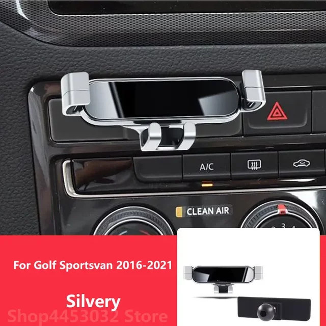 Verstellbare Handyhalterung für Volkswagen Golf Sportsvan 2013-2017 in Schwarz mit GPS-Unterstützung - Bild 1