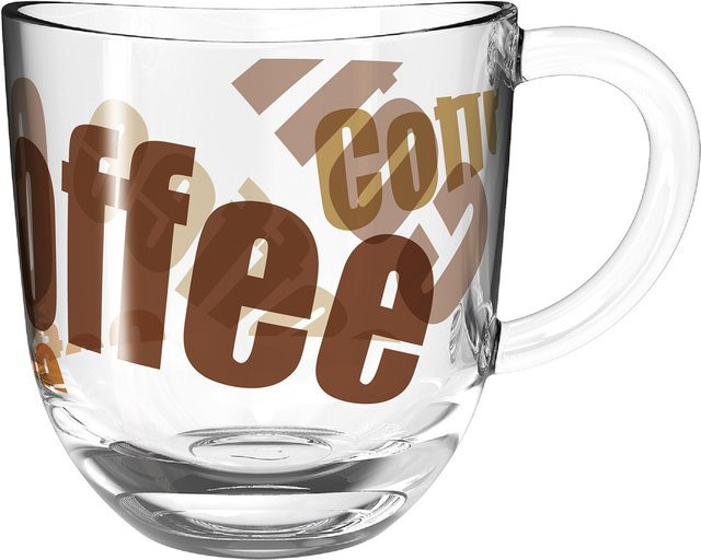 Leonardo Napoli Tasse aus Glas, transparent/multicolour, stapelbar, mikrowellen- und spülmaschinenfest - Bild 1