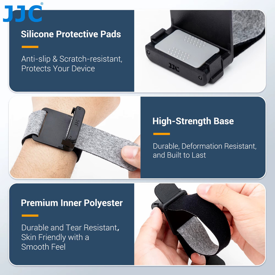 JJC Magnetische Handgelenkhalterung für DJI Osmo Nano Multifunktionales Vision-Dock Zubehör Armband mit Echtzeit-Überwachung und Fahrradhalterung - Bild 5