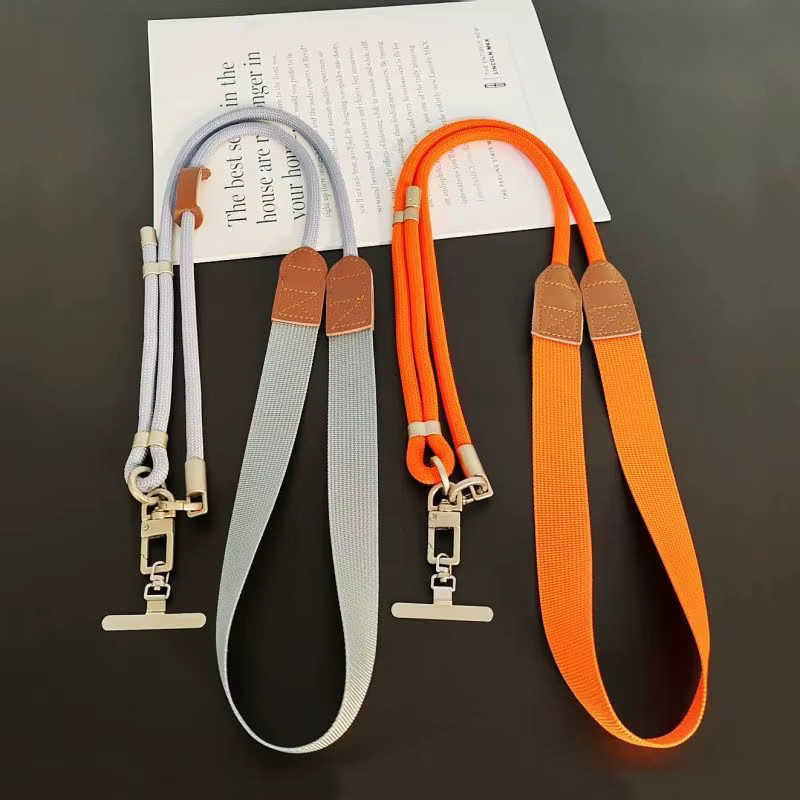 QGhappy Modisches Handy-Langband als verstellbarer Anti-Verlust-Umhängegurt und Handy-Charm-Halskette für iPhone, Xiaomi und Samsung in Blau und Multicolour - Bild 1