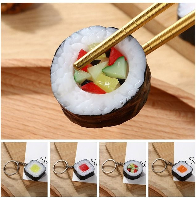 Taschenanhänger Sushi, PVC, Bunt, Herren - Bild 1
