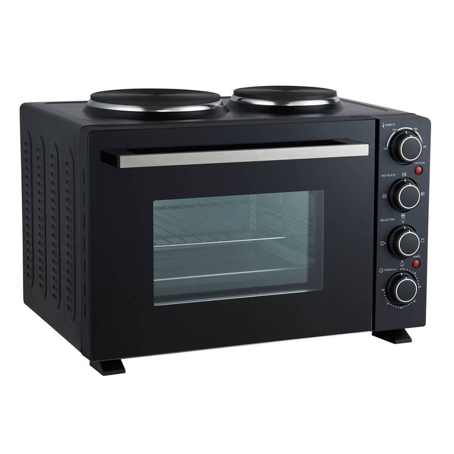 Pocoline Mini-Backofen in Silber und Schwarz mit 30 l Volumen, B/H/T: 42,6 x 35,7 x 51,1 cm - Bild 2
