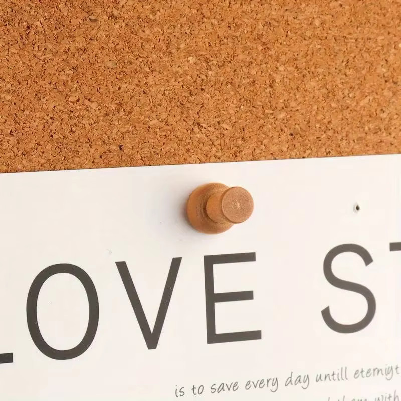 100 Stück dekorative Holz-Reißnägel in Braun für Pinnwände und Bulletin Boards - Bild 3