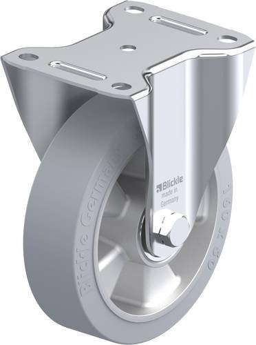Blickle B-ALEV 160K-SG Bockrolle in Grau mit Stahlgehäuse, Rad-Durchmesser: 160 mm, Tragfähigkeit (max.): 400 kg - Bild 1