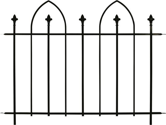 Floraworld Dekor-Zaunmatte Oxford aus Stahl in Anthrazit, B: 132 cm, H: 84,5 cm - Bild 1