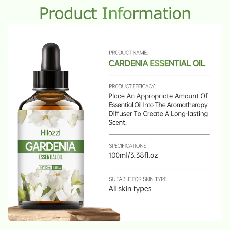 Hllozzi Gardenia Ätherisches Öl für Hautpflege, Haare und Duftdiffusor - Bild 2