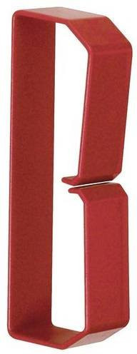 Hager Klammer HN501253 rot B: 12,5 cm, H: 5 cm, 50 Stück - Bild 1