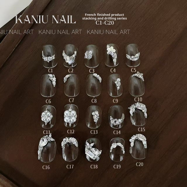 Kaniu Nageldekoration, Diamantperle Zirkon Strass, Glänzend - Bild 1