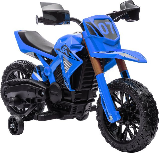 AIYAPLAY Elektrisches Kinder-Motorrad, Elektro-Motorroller, Blau, ab 3 Jahre - Bild 1