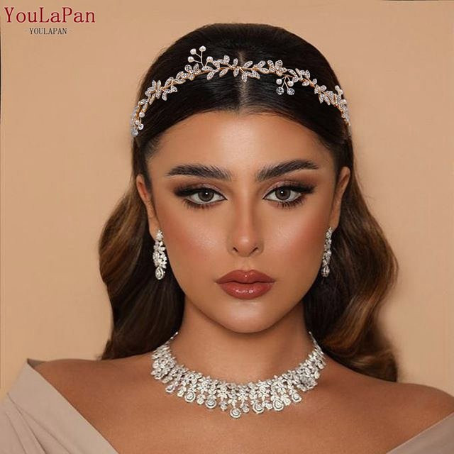 YouLaPan Stirnband, Gold, Perle, Damen - Bild 1