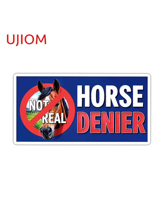 UJIOM Horse Denier Wandaufkleber, wasserfester Vinyl-Aufkleber in Multicolour und Transparent für Skateboard und Autofenster - Bild 2