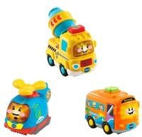 Vtech Tut Tut Baby Flitzer 3er-Set Reisebus, Helikopter, Betonmischer Spielfahrzeug - Bild 1