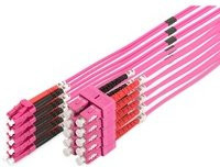 Digitus LWL Patchkabel Duplex LC auf SC Multimode OM4 pink - Bild 1