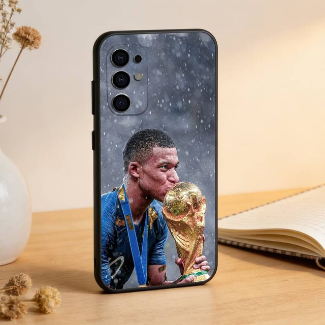 Handyhülle Fußballstar M-MbappeS-S für Samsung Galaxy S25 S24 S23 S22 S21 S20 Ultra Plus FE Lite Note 10 in Schwarz und Multicolour - Bild 1