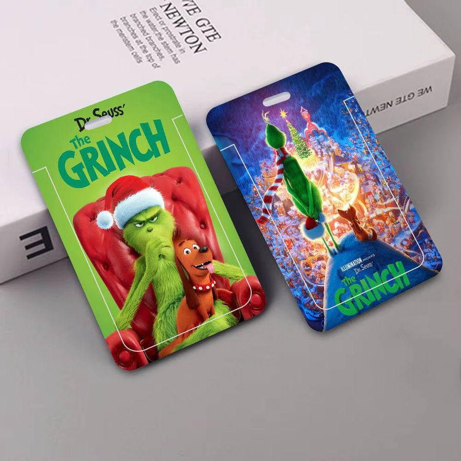 Cartoon The G-GrinchS Ausweishalter-Lanyard mit Passhalter und Schutzhülle, Multicolor - Bild 2