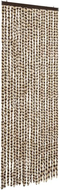 vidaXL Fliegenvorhang aus Chenille in Beige und Braun, B: 90 cm, H: 200 cm - Bild 1