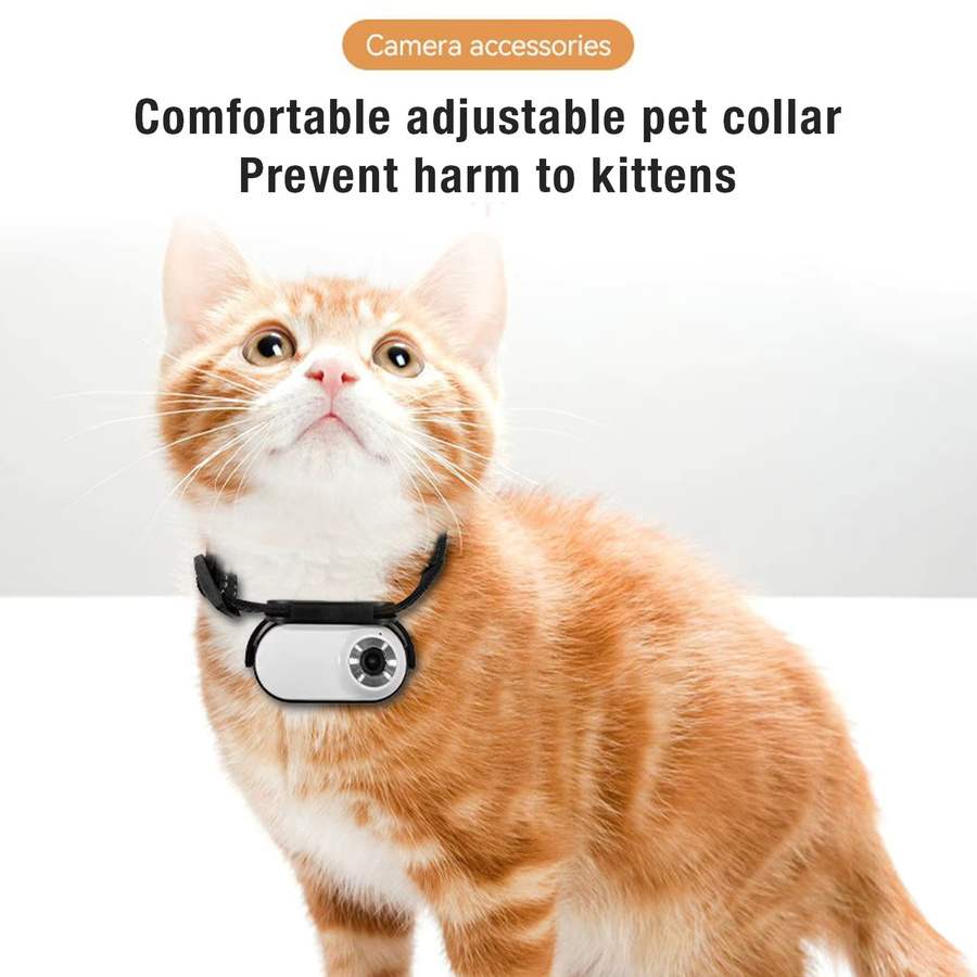 TOPINCN Haustierhalsband-Kamera mit 120-Grad-Objektiv und OTG-Verbindung, magnetische Action-Kamera für Hund und Katze in Schwarz - Bild 4