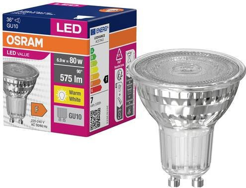 Osram LED Reflektor GU10 Warmweiß 6.9W (entspricht 80W) Durchmesser: 50 mm, Höhe: 50 mm - Bild 1