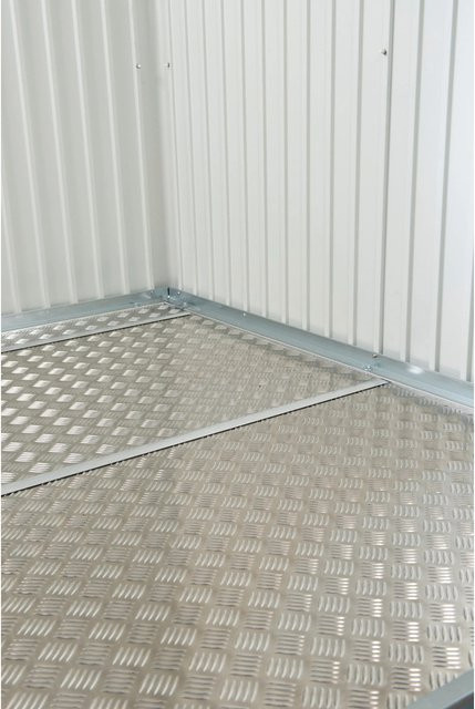 Biohort Alu-Bodenplatte Riffelblech für Geräteschrank 90, B/T: 79,5 x 69,5 cm - Bild 1