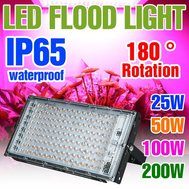 NJHIKG 200W Vollspektrum LED-Wachstumslampe in Schwarz für Indoor-Hydrokultur, Gewächshauszelte und Blumensetzlinge - Bild 1