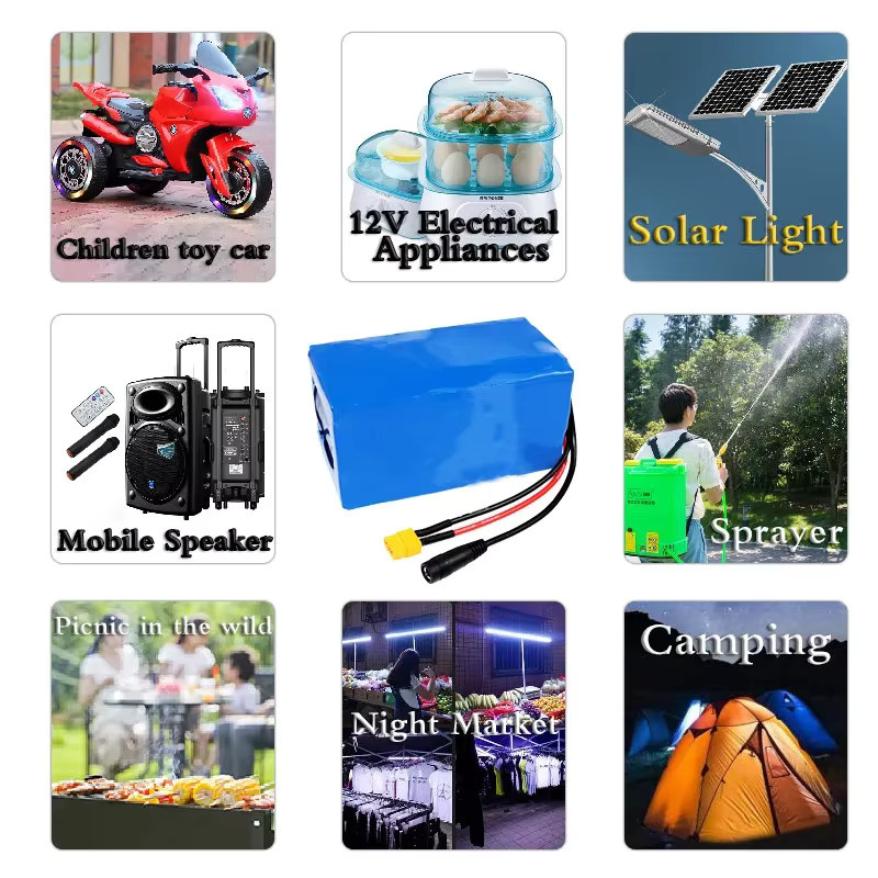 Aleaivy 12V LiFePO4 Akku 20000 mAh 4S2P in Blau mit integriertem 40A Balanced BMS für Elektroboote und USV - Bild 3