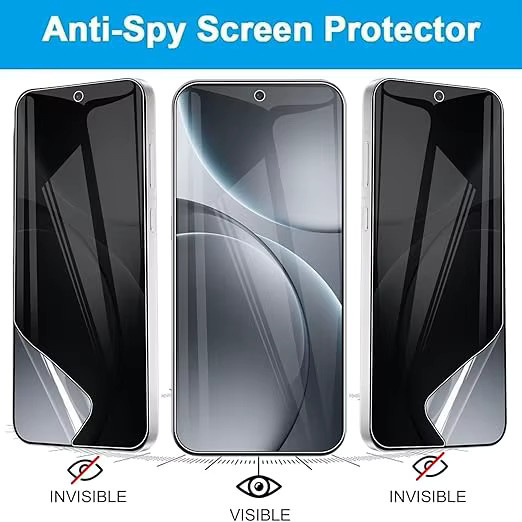 2 Stück Sichtschutz-Hydrogel-Folien für Realme 14T 15 15T 14X 11X 13 12 10T 5G 8i 9i 15T Displayschutz transparent - Bild 2