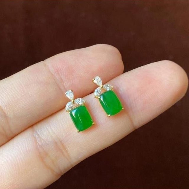 YIRAN Jewelry Ohrstecker, Chalcedon, Schmetterling, Kupfer, Damen - Bild 1