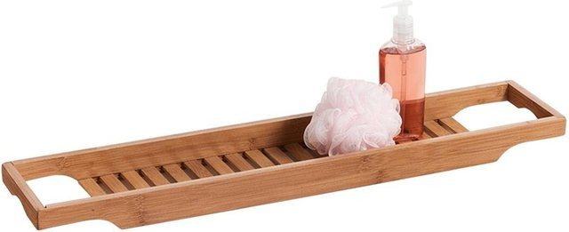 Zeller Present Badewannenablage aus Bambus in Braun, B/H/L: 70 x 14,3 x 4,5 cm - Bild 1