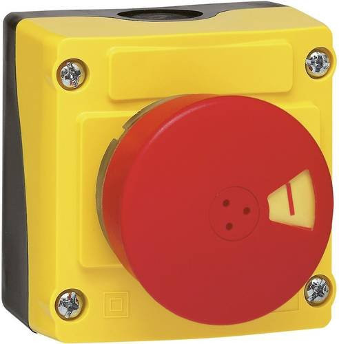 BACO LBX14201 Not-Aus-Taster Pilztaster im Gehäuse Gelb IP66 240 V/AC 2.5A 1 Öffner - Bild 1