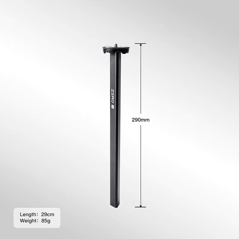 COMAN Null Stativ Mittelsäule in Schwarz mit 1/4 Zoll Schraube als professionelle Verlängerungsstange für DSLR Kameras und Fotografie - Bild 2