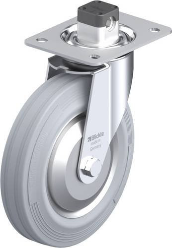 Blickle Lenkrolle LE-VE 200R-CS11-SG-FA mit Feststeller, Rad-Durchmesser: 200 mm, Tragfähigkeit: 205 kg, verzinkt - Bild 1