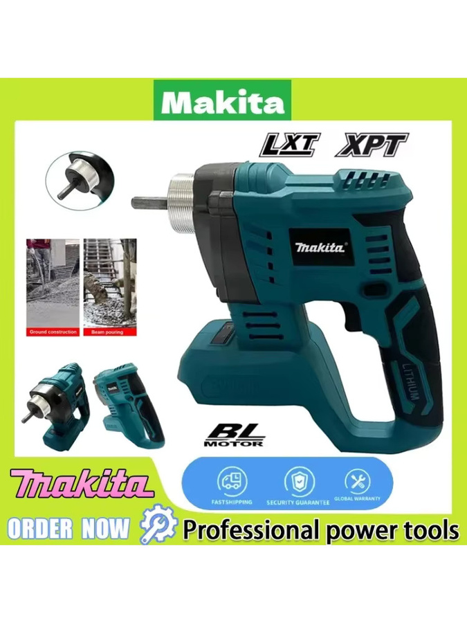 Makita Bürstenloser elektrischer Betonrüttler für 20V-Batterie in Petrol - Bild 5