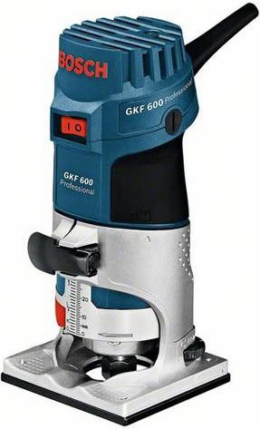 Bosch Professional Kantenfräse GKF 600 mit 600 W Leistung und Parallelanschlag in Blau - Bild 1