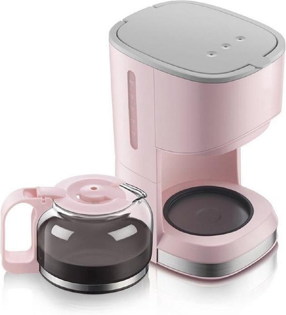 Crown Global Amerikanische Kaffeemaschine und Teezubereiter in Rosa mit 0,7 l Glasbehälter - Bild 1