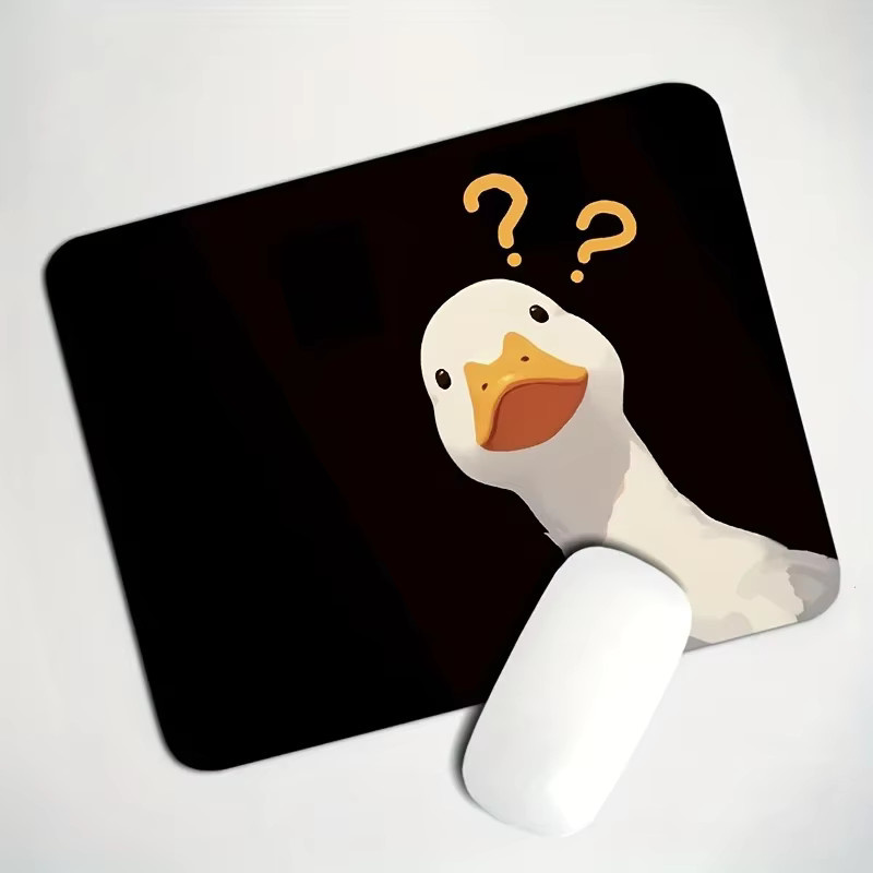 Fragezeichen Ente Mauspad XXL in Schwarz aus rutschfestem Gummi für Gaming und Büro - Bild 3