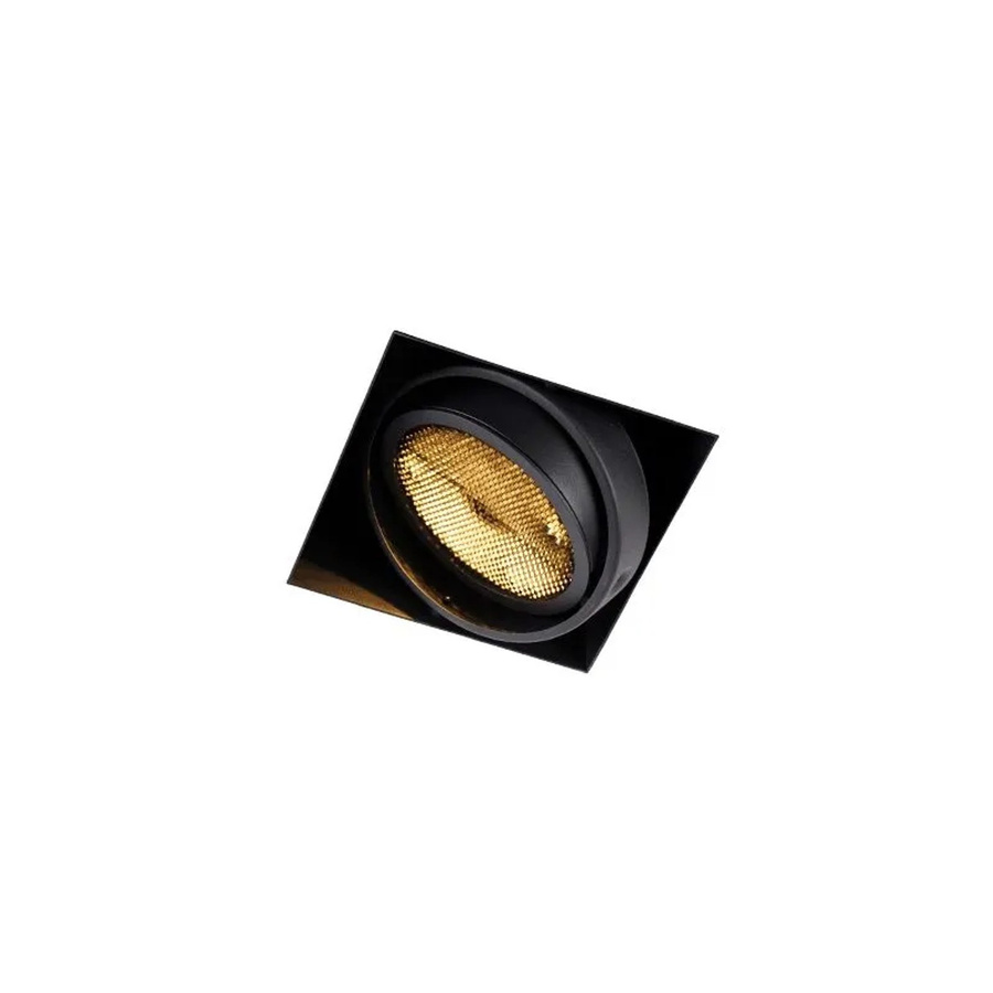 QAZQA Einbaupunkt Schwarz GU10 AR111 Trimless Oneon Honey dimmbar und verstellbar - Bild 2