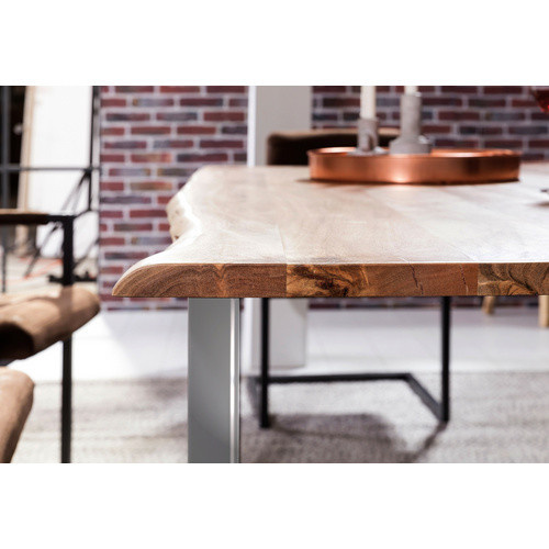 SIT Tisch TABLES & CO aus Akazienholz und Stahl in Braun, H x B x T: 78 x 100 x 100 cm - Bild 2