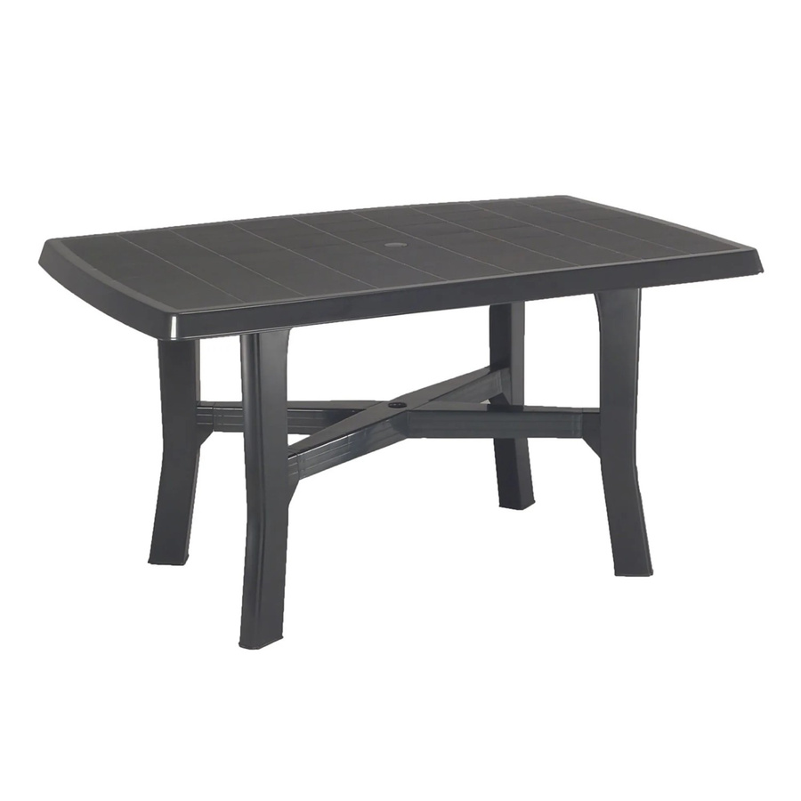 Progarden Gartentisch Rodano Rechteckig aus Kunststoff in Anthrazit Matt, B/T/H: 138 x 88 x 88 cm - Bild 2
