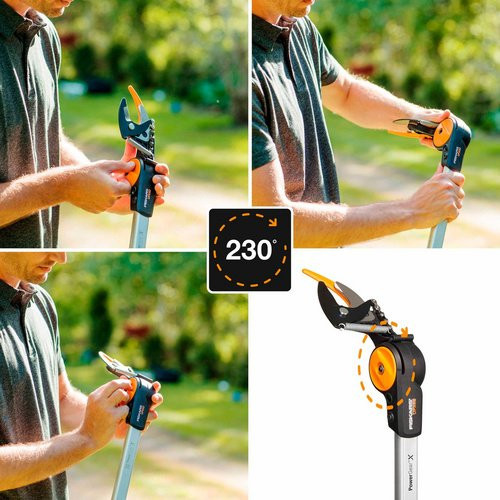Fiskars PowerGearX UPX82 Schneidgiraffe mit Bypass-Funktion in Orange aus rostfreiem Stahl und Aluminium - Bild 2