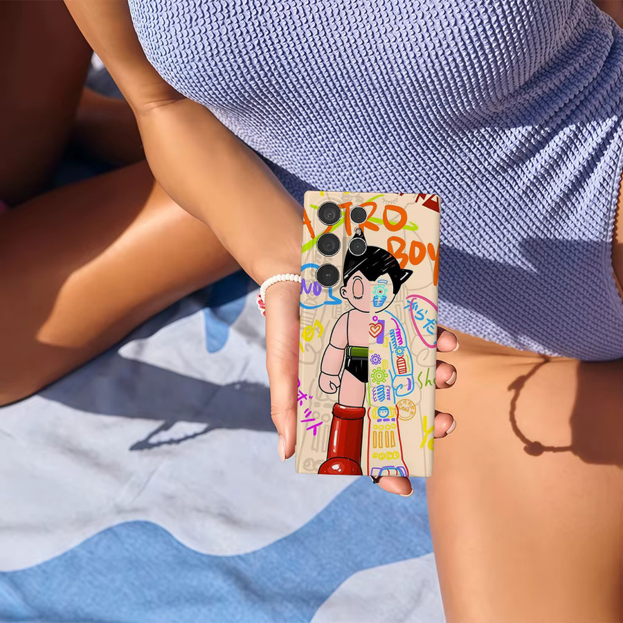A-Astro Boy Graffiti Handyhülle für Samsung Galaxy S25 S24 S23 Ultra Plus A35 A55 in Multicolour mit Glossy HD Hard Cover Schutz - Bild 6