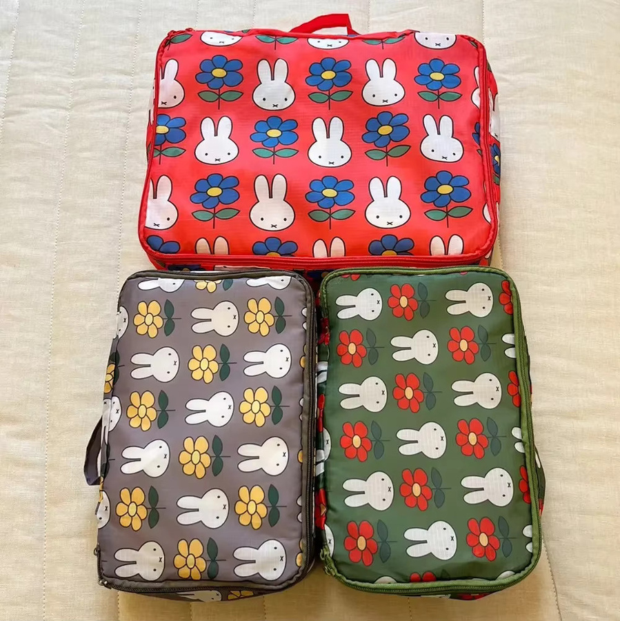 Miffy Dreiteiliges faltbares Aufbewahrungstaschen-Set für Kleidung und Schuhe in Multicolour - Bild 2