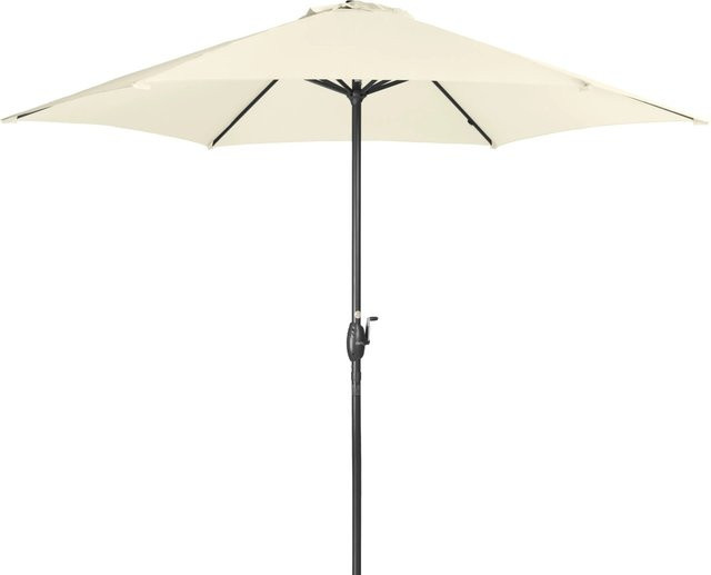 Derby Marktschirm Basic Lift Neo Sonnenschirm aus Aluminium und Polyester in Beige mit Ø 300 cm - Bild 1