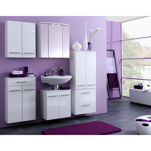 HELD MÖBEL Hängeschrank Parma in Weiss, modern und glänzend, B/H/T: 50 x 64 x 20 cm - Bild 2