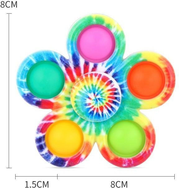Binchi Outdoor Equipment Fidget Spinner Tarnung, Silikon, Rotierendes Fingerspitzen Gyroskop, Blue - Bild 1