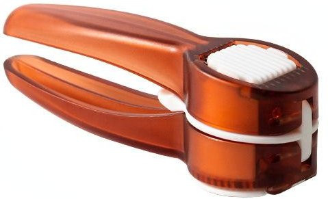 NATAWA 2 in 1 Multifunktions-Knoblauchpresse und Ingwerpresse in Rot und Orange aus Kunststoff und Edelstahl - Bild 1