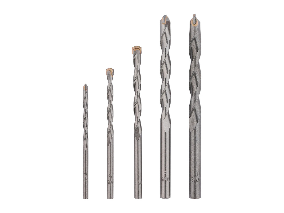 Parkside HSS-Steinbohrer-Set aus Stahl in Silber, 5-teilig - Bild 2
