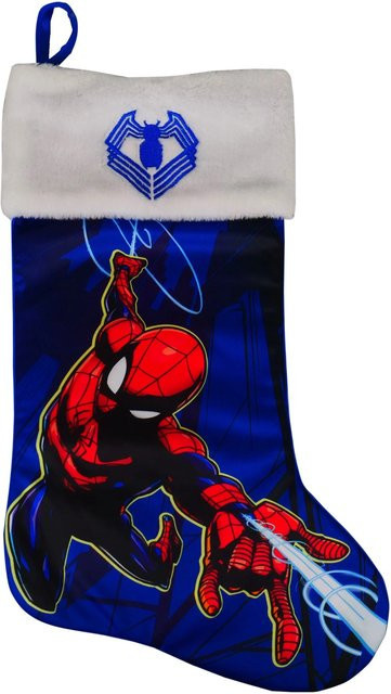 Marvel Weihnachtsstrumpf Spiderman in Multicolor zum Aufhängen - Bild 1