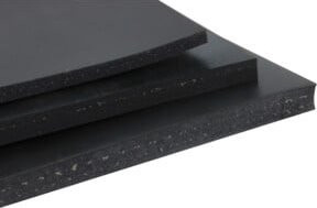 Klinger Gummi-Platte SBR in Schwarz, B: 70 cm, H: 500 cm, Dicke: 0,5 cm - Bild 1