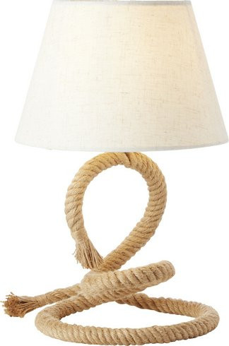 Brilliant Tischleuchte Sailor Weiß mit Jute und Textil, Höhe: 40 cm - Bild 1